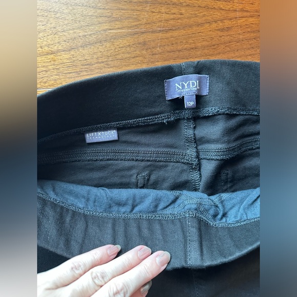 NYDJ pull on black jeans, 12P - Picture 2 of 12